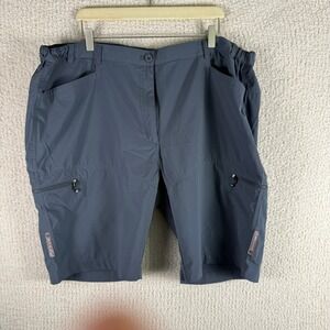 Aerotech Designs Cargo Cyclewear Shorts Mens Zip Pockets Blue/Gray Size 3XL